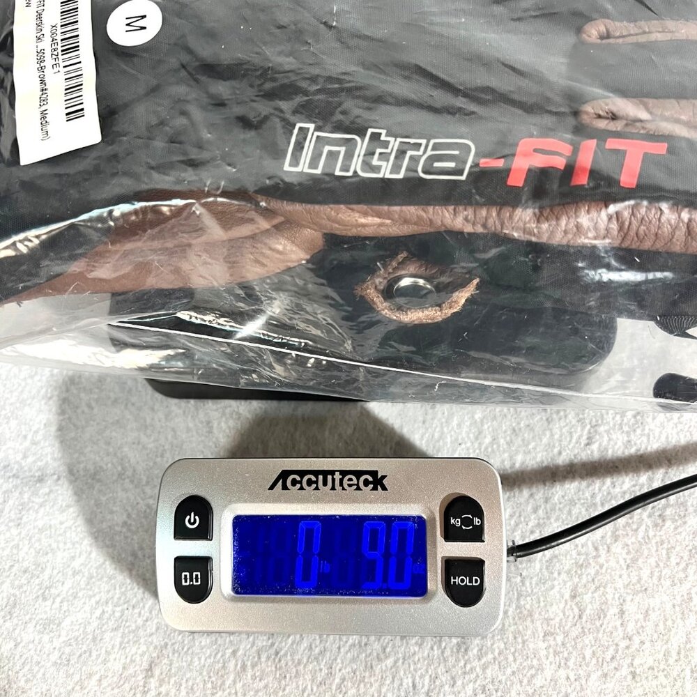 Intra-FIT Deerskin Ski Snowboard Biker Gloves Medium Black & Brown Waterproof - Picture 12 of 12